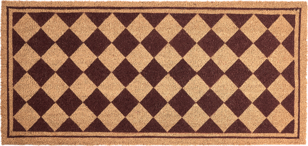 Fußmatte CARDONA Beige Braun 55 x 120 cm Kokosfasern