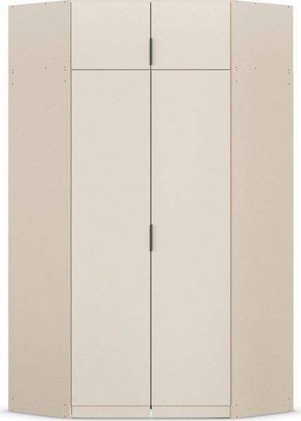 Rauch Möbel Lagoa, Kleiderschrank, Eckschrank, Garderobe für Schlafzimmer, Kinderzimmer, Jugendzimmer 4-türig, Farbe Beige, Breite 166