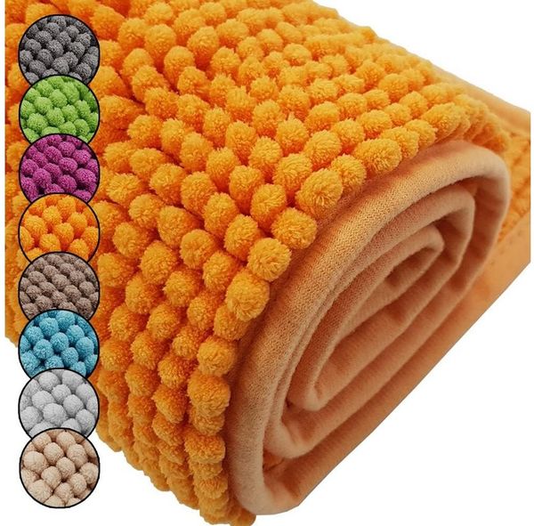 Waidmeister Badematte Badematte Chenille – rutschfeste & Waschbare Badezimmermatte, rutschhemmend beschichtet, Polyester Bild 4
