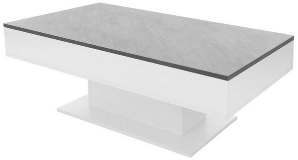 ML-DESIGN Couchtisch Beistelltisch mit 2 Staufächern unter Schiebeplatte Truhefunktion, Wohnzimmertisch 2 Stauräume Sofatisch mit aufziehbare Tischplatte