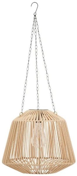 Home-trends24. de LED Solarleuchte Hängelampe Solar Natur Lampe Gartenbeleuchtung Leuchte Garten, Solar, ohne Leuchtmittel