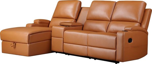 Home affaire Ecksofa Napori Multimediasofa, 3er Kinosessel XXL, L-Form, Kinosofa mit Relaxfunktion, Getränkehalter, Staufach und Staukasten Bild 4