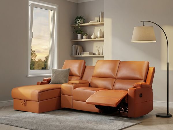 Home affaire Ecksofa Napori Multimediasofa, 3er Kinosessel XXL, L-Form, Kinosofa mit Relaxfunktion, Getränkehalter, Staufach und Staukasten
