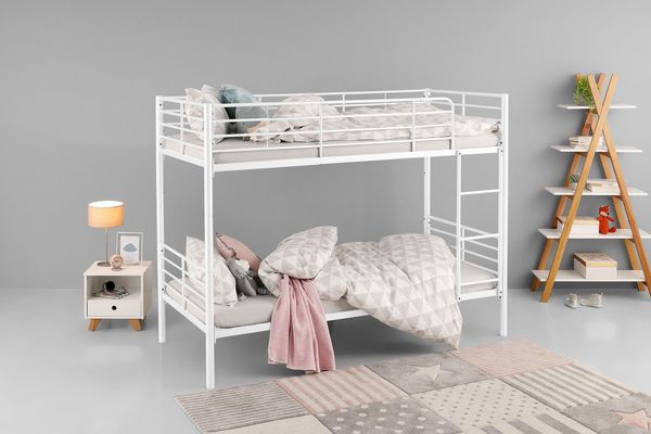 OTTO home Etagenbett Hayo, Metallbett, Stockbett (teilbar in 2 Einzelbetten), perfekt für kleine Räume, mehrere Farben, (B/T/H) ca. 208/97/160 cm