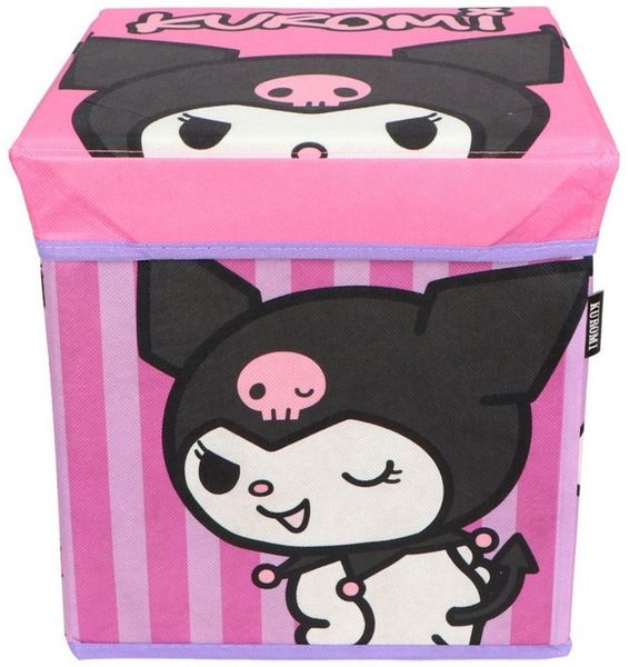 Kuromi Aufbewahrungsbox mit Sitzfunktion und Stauraum 30 × 30 × 30 cm