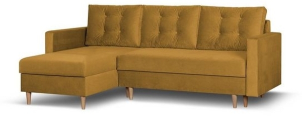 Beautysofa Ecksofa mit Schlaffunktion Sigurd L, Klassisches Design, Skandinavischer Stil, mit Bettkasten Bild 4