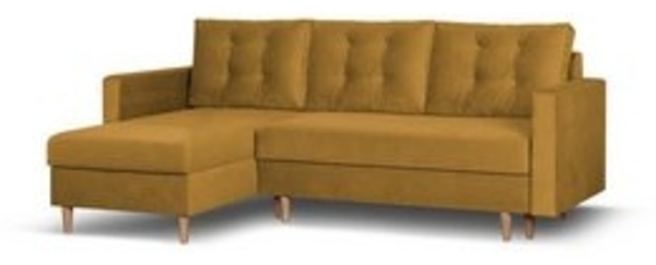 Beautysofa Ecksofa mit Schlaffunktion Sigurd L, Klassisches Design, Skandinavischer Stil, mit Bettkasten Bild 6