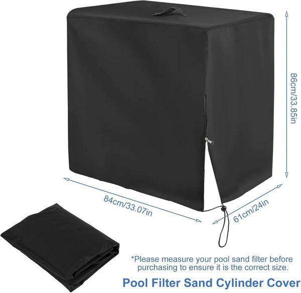 FELIXLEO Gartenmöbel-Schutzhülle Poolpumpe Abdeckung 86x61x84cm Wasserdicht für Sandfilteranlage (1-St)