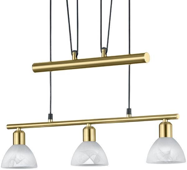 Modische 18 Watt LED Hängeleuchte in Messing matt Bild 4