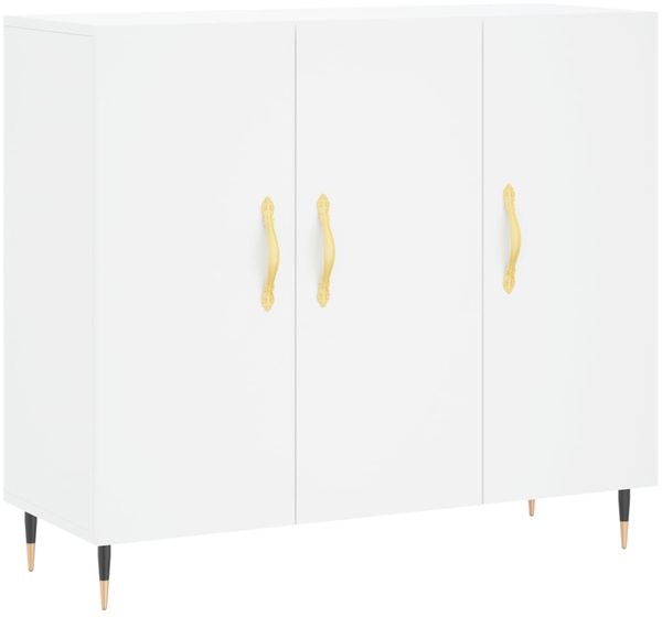 vidaXL Sideboard Weiß 90x34x80 cm Holzwerkstoff 828084 Bild 2