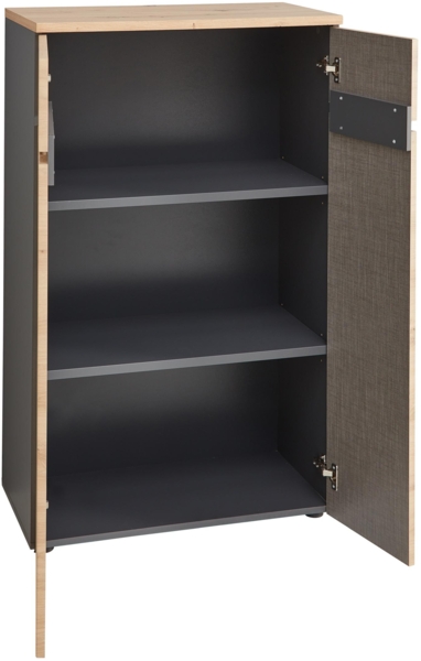 Komplettbüro MEMPHIS VIII 6-teilig Front Artisan Eiche Korpus Graphit Bild 5