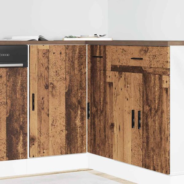 vidaXL Küchenunterschrank Lyon Altholz-Optik Holzwerkstoff 854296
