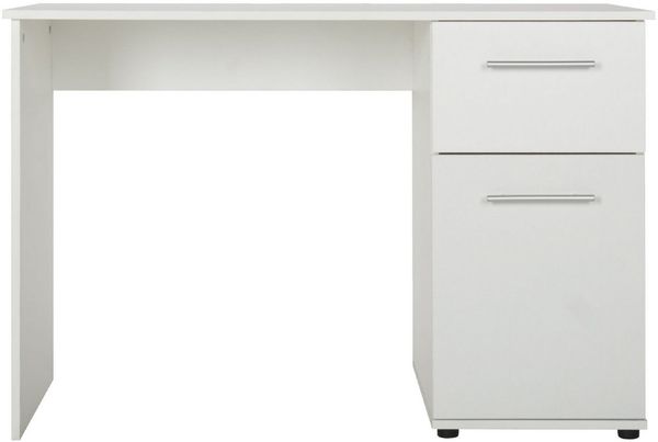 VOGL Möbelfabrik Schreibtisch Tobi, wahlweise mit 3 Schubkästen oder 1 Schubkasten/1 Tür, optional mit Tastaturauszug, Breite 115 cm