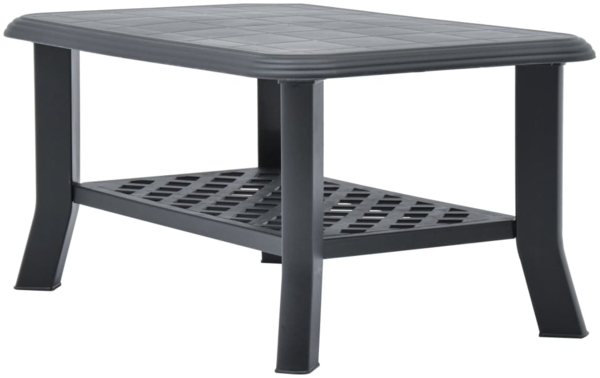 vidaXL Couchtisch Anthrazit 90x60x46 cm Kunststoff 48795