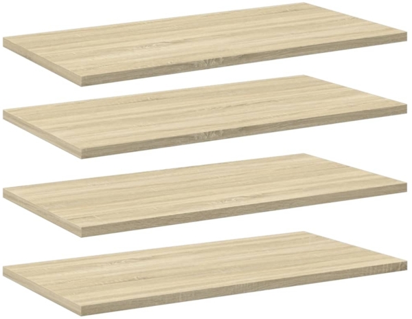 vidaXL Bücherregal-Bretter 4 Stk. Sonoma-Eiche 60x30x1,5 cm 805240