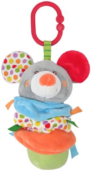 Lorelli Baby Plüschtier, Vibration, C-Ring, Faltenzonen, Greifling, Spielbogen grau