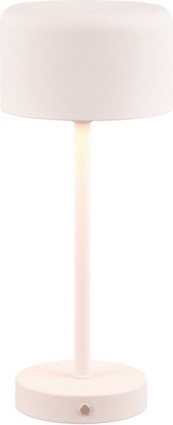 Reality Leuchten LED Tischleuchte JEFF, Dimmfunktion, USB-Ladefunktion, LED fest integriert, Warmweiß, Akku Tischlampe mit USB-C Anschluss, Touchdimmer 4 Stufen, Höhe 30cm