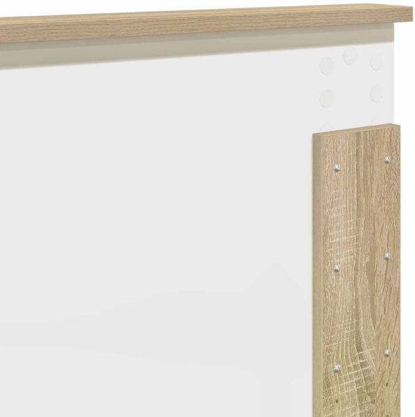 vidaXL Bettrahmen mit Kopfteil Sonoma 160x200 cm Holzwerkstoff 3407852 Bild 10