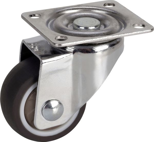 Möbel-Lenkrolle 38 x 17 mm Tragkr. 30 kg