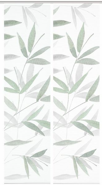 HOME in green Schiebegardine HOME in green RANDOW Schiebegardine recyceltes Polyester, 245x60 cm, (2 St), Polyester (recycelt) Polyester