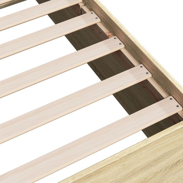 vidaXL Bettgestell ohne Matratze Sonoma-Eiche 75x190 cm Holzwerkstoff 841988 Bild 7