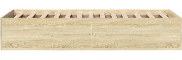 vidaXL Bettgestell ohne Matratze Sonoma-Eiche 75x190 cm Holzwerkstoff 841988 Bild 5