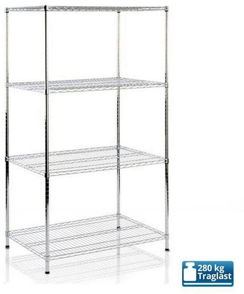 Karat Regal Nelson, verschiedene Größen, aus Stahl, Standregal, 3 Böden