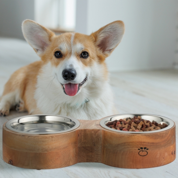 Hundenapfbar mit 2 Napfschalen Bild 3