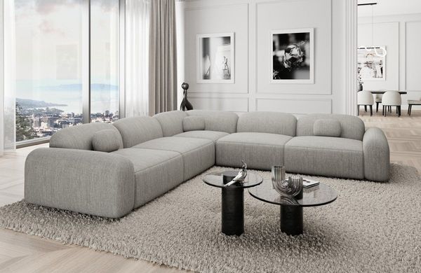Sofa Dreams Ecksofa Stoff Eckcouch Polstersofa Luxus Eck Couch Barcelona L Form, Loungesofa