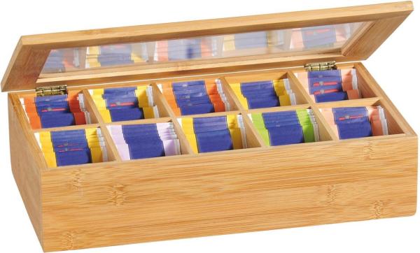 Teebox - 10er Einteilung - Bambus