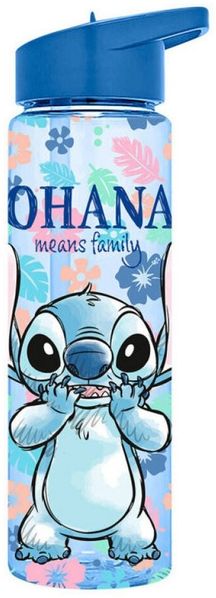 Kids Euroswan Trinkflasche Disney Ohana Plastikstrohflasche 600 ml