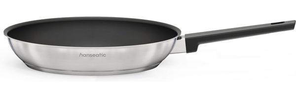 Hanseatic Bratpfanne SMART, Edelstahl 18/10 (1-tlg), Pfanne mit Antihaftbeschichtung, für alle Herdarten, inkl. Induktion