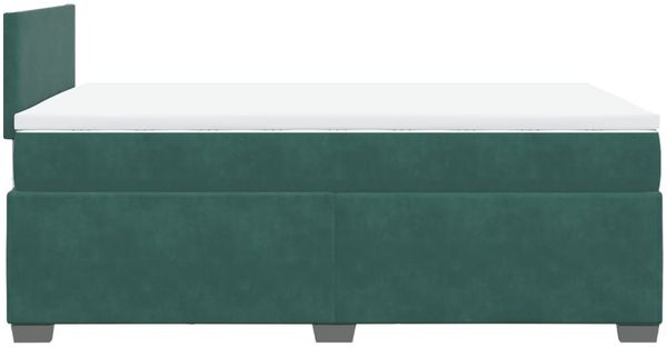vidaXL Boxspringbett mit Matratze Dunkelgrün 120x200 cm Samt 3286279 Bild 9