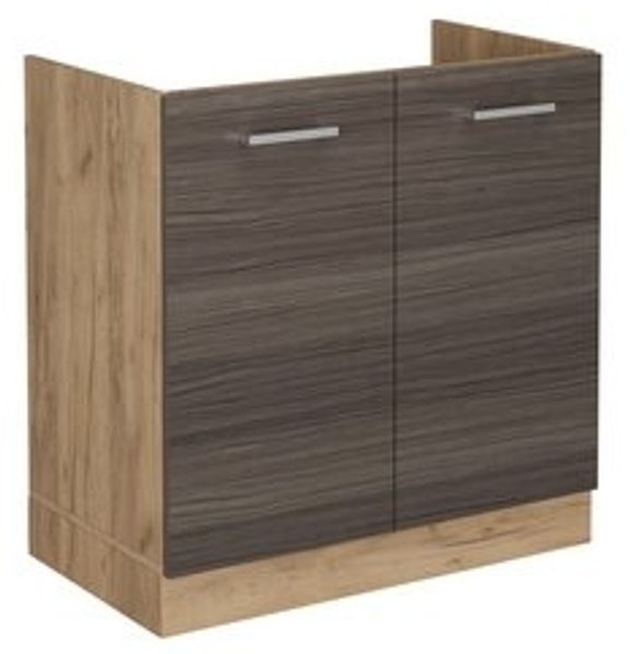 Spülenunterschrank R-Line Edelgrau 80 cm ohne Arbeitsplatte Vicco Bild 6