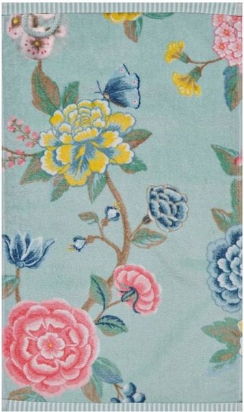 PiP Studio Gästehandtuch Gästetuch "Good Evening", Velours, Velours Blumen