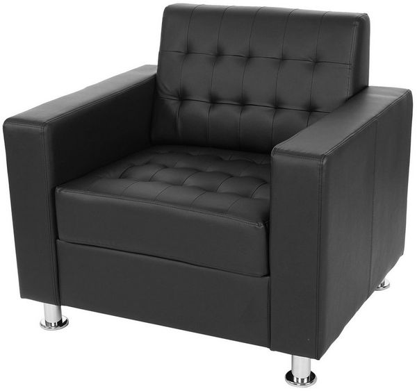 MCW Loungesessel Pori, Kunststoff-Gleiter, Kombinierbar mit 2er/3er Sofa dieser Serie