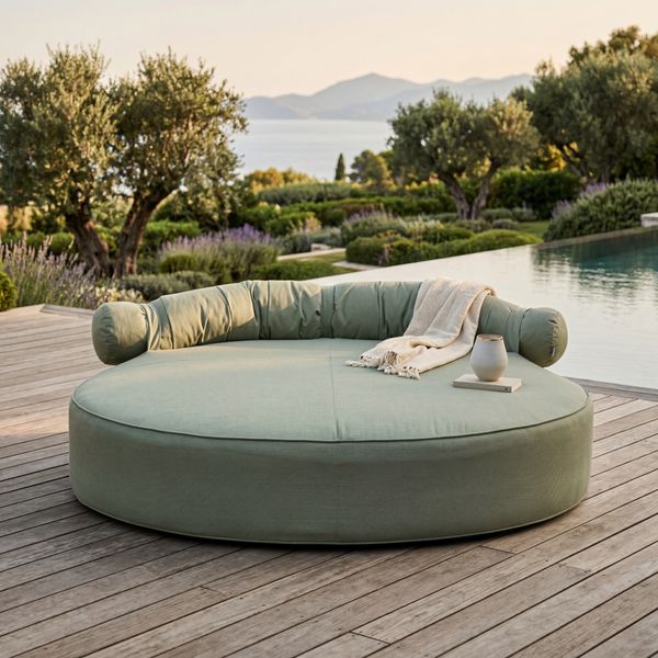 Dulco Daybed GreenAlmond green Sunbrella