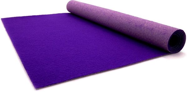 Primaflor-Ideen in Textil Läufer PODIUM, rechteckig, Höhe: 2,6 mm, Breite 100 cm, robuster Nadelfilz, Uni-Farben