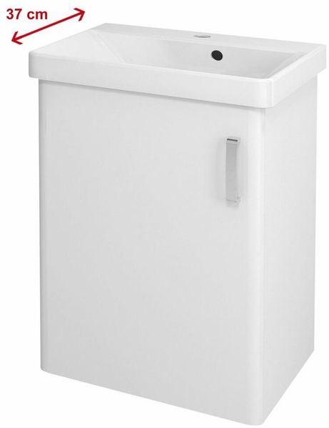THEIA Unterschrank 51 x 70 x 35 cm, 1x Tür, links, weiß