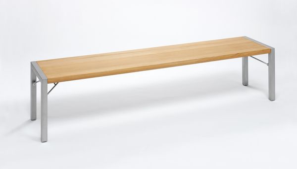 Weishäupl Flip Bank Teak Platte/Aluminium-Gestell