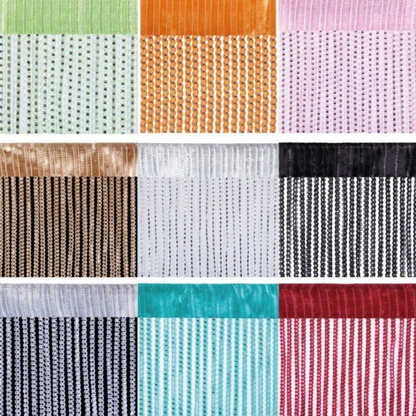 Fadenvorhang Lurex- Optik Fadengardine mit Stangendurchzug Türvorhang, attraktiv und modern in vielen verschiedenen Ausführungen erhältlich (gold - gelbgold / ca. 90 x 200 cm) Bild 6