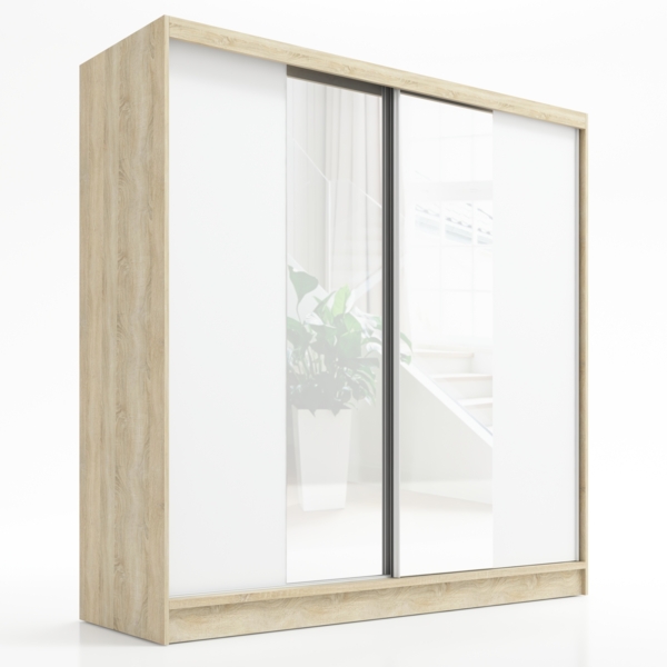 A&J MöbelLand Schwebetürenschrank DUO mit Spiegel