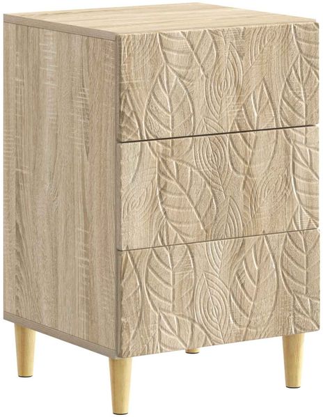 vidaXL Nachttisch Sonoma-Eiche 43 x 39,5 x 66,5 cm Holzwerkstoff 895017