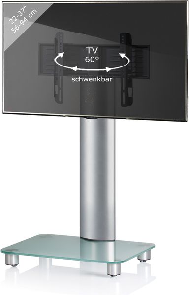 VCM TV-Standfüße Bilano 17110 Mattglas H. 100 x B. 60 x T. 44 cm
