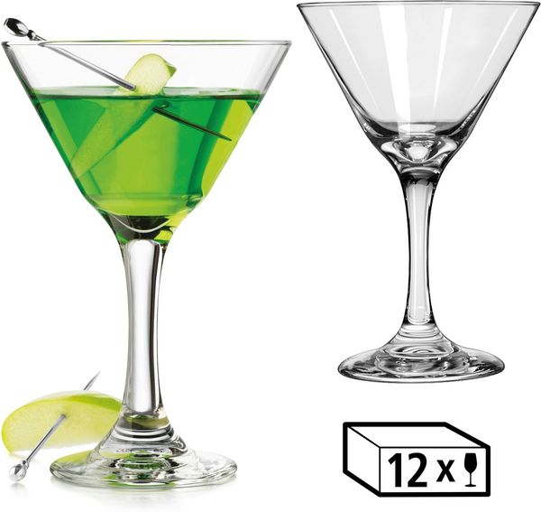 LIBBEY Martiniglas Libbey Trinkglas, 12er Set -EMBASSY-, 12-tlg, Glas, 266 ml, hochwertig verarbeitet, im modernen Design