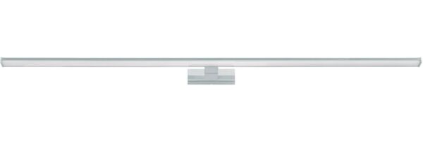 Eglo 99297 Spiegelleuchte Badezimmerleuchte PANDELLA 1 Stahl chrom silber, Kunststoff weiß L:120cm B:12cm H:4cm IP44 4000K
