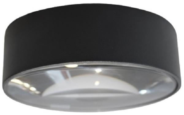 CMD 9038 6W 540lm 3000K Alu anthrazit m. Lupengl LED-Deckenleuchte.