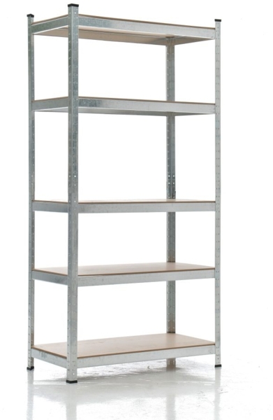 CLP Steckregal,silber 90x40x180 cm