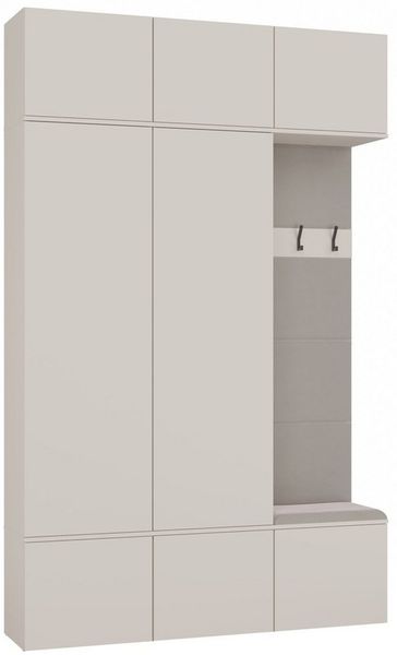 Raumhirsch Furniture Schuhschrank Garderobenschrank für Flur und Eingangsbereich (Kleiderschrank sowie Schuhschrank im SET) verschiedene Farben