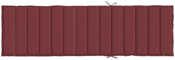 vidaXL Sonnenliegen-Auflage, Melange Weinrot, 4 x 200 x 70 cm Bild 5